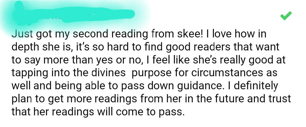 Review 1 Skee Tarot Reading Reviews, Tarot healer Skee